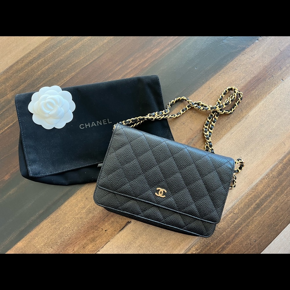 Chanel Wallet on Chain Caviar Black